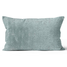Load image into Gallery viewer, Distressed Velvet Sarona Duckegg Light Teal Lumber Throw Cushion Cover 16x24
