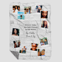 Load image into Gallery viewer, Sister Personalized Photo Blanket