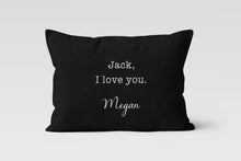 Load image into Gallery viewer, Anniversary Lumbar, Personalized Custom Pillow