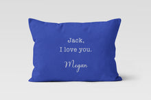Load image into Gallery viewer, I Love You Personalized Throw Pillow