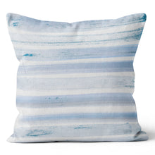 Load image into Gallery viewer, 2 in 1 Soft Blue Stipe Throw Pillow Cushion Cover
