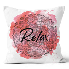 Load image into Gallery viewer, Relax Pink Pillow Cover