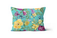 Load image into Gallery viewer, Floral Green Pillow Cover