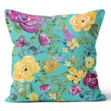 Load image into Gallery viewer, Floral Green Pillow Cover