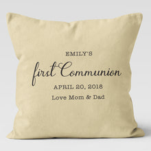 Load image into Gallery viewer, First Communion Personalized Custom Pillow Cover