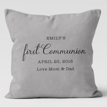 Load image into Gallery viewer, First Communion Personalized Custom Pillow Cover