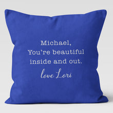 Load image into Gallery viewer, Husband & Wife Personalized Throw Pillow