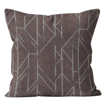 Load image into Gallery viewer, Taya Charcoal Designer Fabric Throw Cushion Pillow