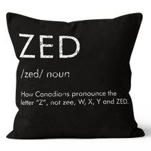 Load image into Gallery viewer, Canadian ZED Black and White Gingham Throw Pillow Cushion 20x20

