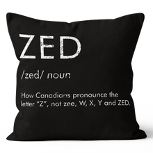 Load image into Gallery viewer, Canadian ZED Black and White Gingham Throw Pillow Cushion 20x20