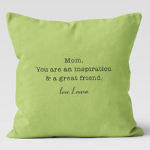 Load image into Gallery viewer, Mom & Dad Custom Pillow Cover