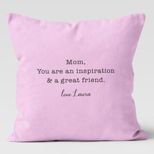 Load image into Gallery viewer, Mom & Dad Custom Pillow Cover