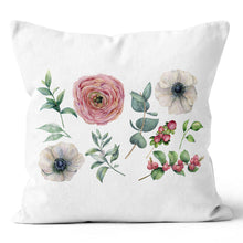 Load image into Gallery viewer, Pink Big Flower Pillow Cover