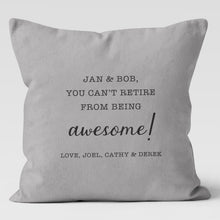 Load image into Gallery viewer, Retirement Personalized Custom Pillow Cover