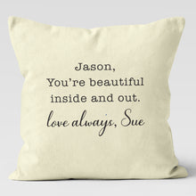 Load image into Gallery viewer, Romantic Personalized Custom Pillow Cover