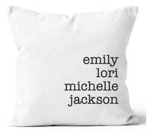 Load image into Gallery viewer, White and Black All Of Us Personalized Throw Pillow Cover