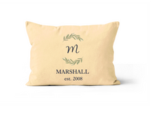 Load image into Gallery viewer, Yellow Personalized Custom Throw Pillow 12x20