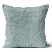 Load image into Gallery viewer, SaronOcean Blue designer fabric distressed velvet Throw Cushion Cover
