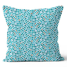 Load image into Gallery viewer, Blue Barcelona Tile Pillow