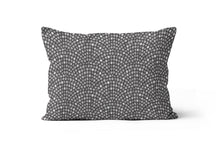 Load image into Gallery viewer, Grey Floral Tile Pillow Cover