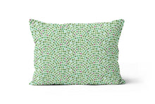 Load image into Gallery viewer, Green Floral Tile Pillow Cover
