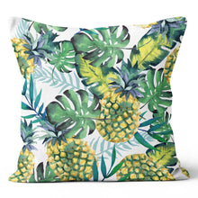 Load image into Gallery viewer, Pineapple Floral Pillow Cover