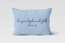 Load image into Gallery viewer, Baptism Personalized Custom Throw Pillow Cushion Cover 
