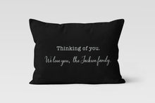 Load image into Gallery viewer, Sympathy Lumbar, Personalized Custom Pillow Cover