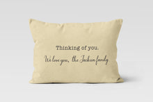 Load image into Gallery viewer, Sympathy Lumbar, Personalized Custom Pillow Cover