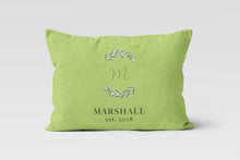 Load image into Gallery viewer, Monogram Personalized Custom Throw Lumbar Pillow 
