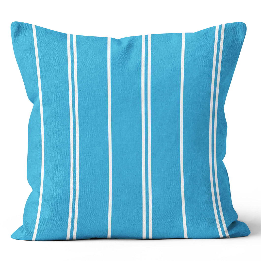 Blue White Stripe Pillow 