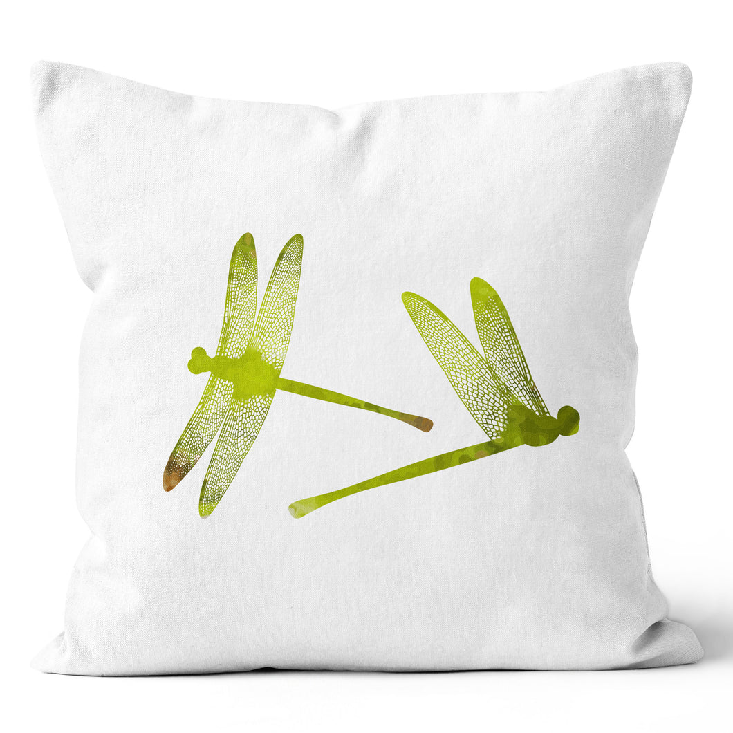 Green DragonFlies Pillow Cover