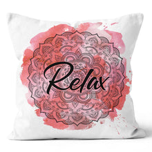 Load image into Gallery viewer, Relax Pink Pillow Cover
