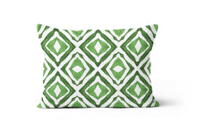 Load image into Gallery viewer, Green &amp; White, Eye of the Storm Throw Pillow Cushion Cover
