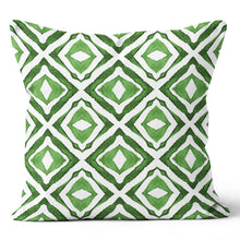 Load image into Gallery viewer, Green &amp; White Eye of the Storm Printed Throw Pillow Cushion 
