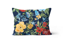 Load image into Gallery viewer, Blue Floral Pillow
