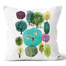 Load image into Gallery viewer, Forest Swim Pillow 2 in 1 Cover
