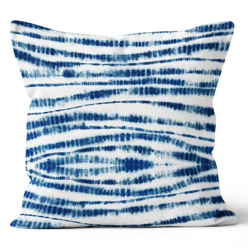 Navy Abstract Effect Throw Pillow 