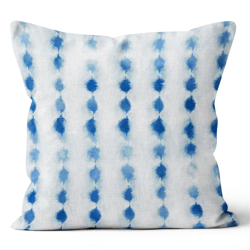 Blue Splatter Dots Pillow 