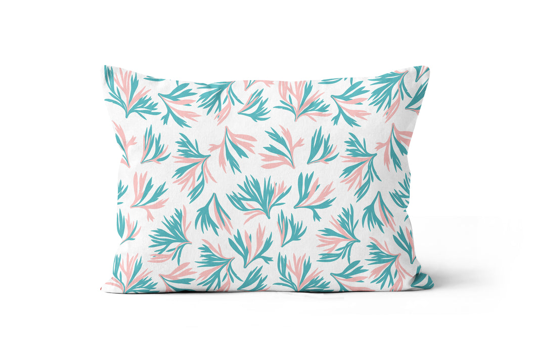 Pink Little Pines Pillow Cover