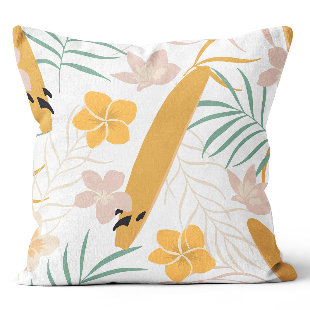 Floral Surf Pillow Cover