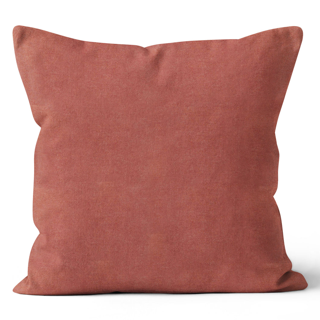 LULU Fire Red Designer Fabric Throw Pillow 20x20 
