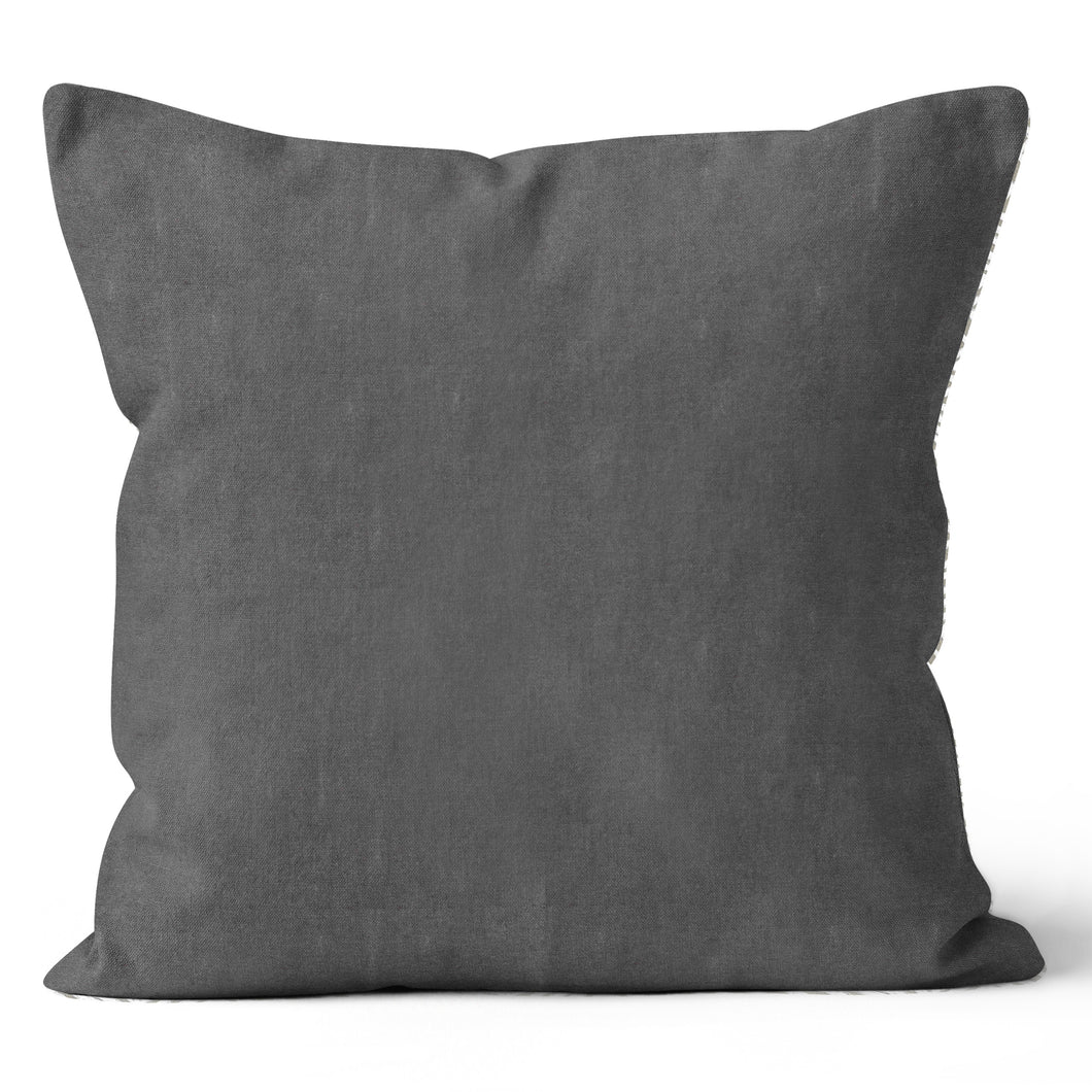 LULU Onyx Designer Fabric Throw Pillow 20x20