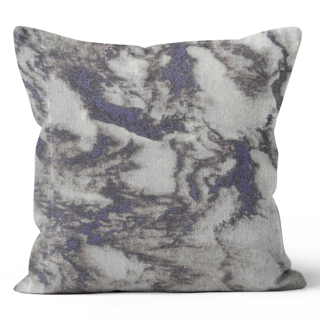 Carrara Helix Marble Designer Fabric Cushion Cover 20x20 