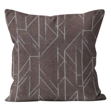Load image into Gallery viewer, Taya Charcoal Designer Fabric Throw Cushion Pillow 
