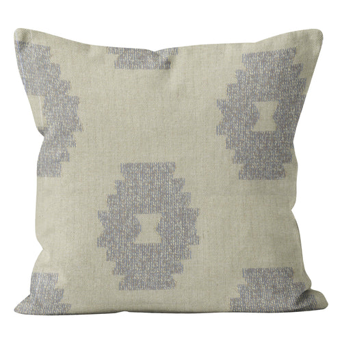 Botswana Pale Blue Designer Fabric Cushion Cover 20x20