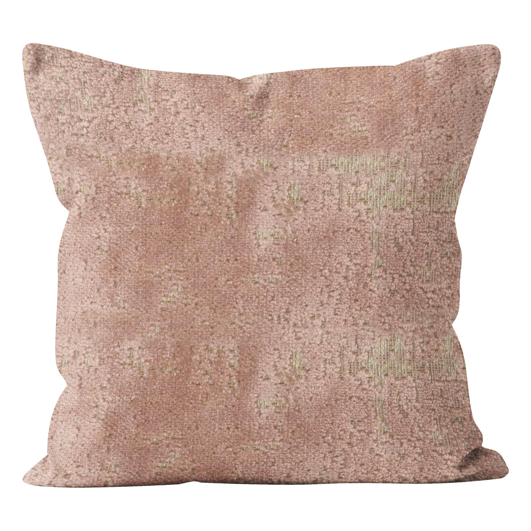 Blush Velvet Distressed Sarona Cushion Cover 20x20