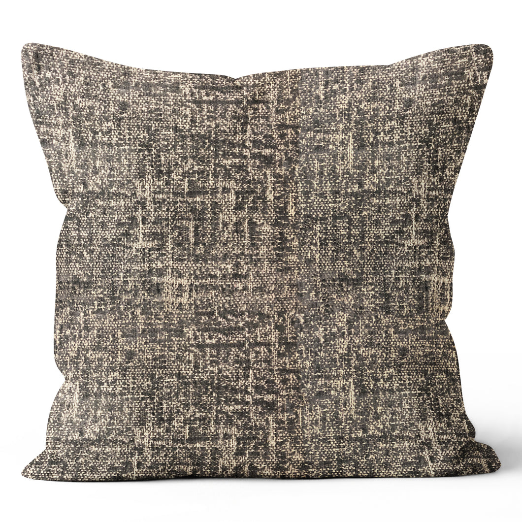 Bellini Slate Throw Pillow Designer Fabric Cushion Cover 