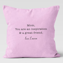 Load image into Gallery viewer, Mom &amp; Dad Custom Pillow Cover
