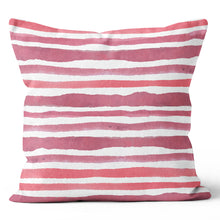 Load image into Gallery viewer, Choppy Stripe Pink Pillow Cover
